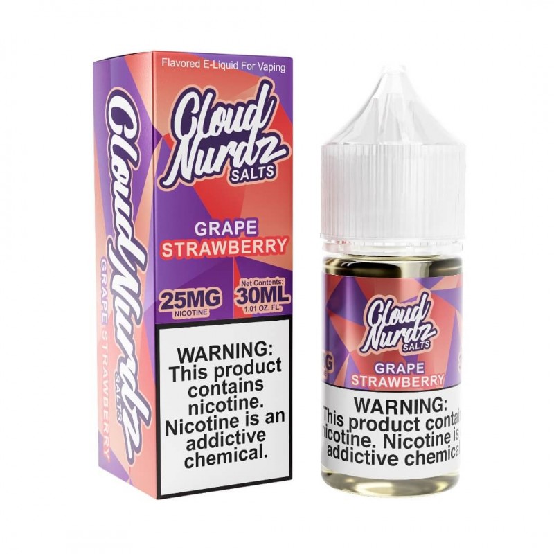 Cloud Nurdz Salts Grape Strawberry eJuice